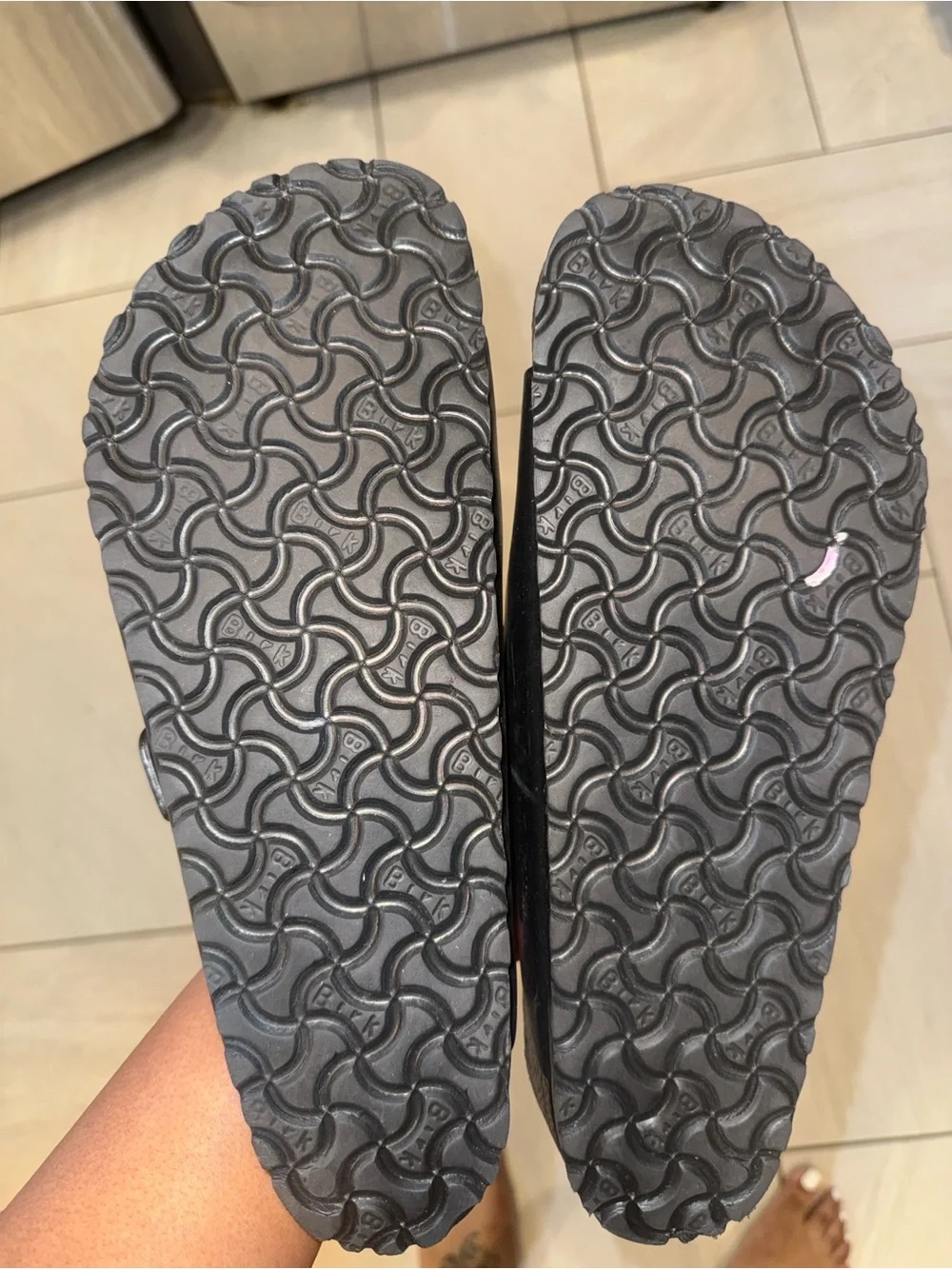 Birkenstock Black Two-Strap Unisex Sandals